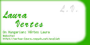 laura vertes business card
